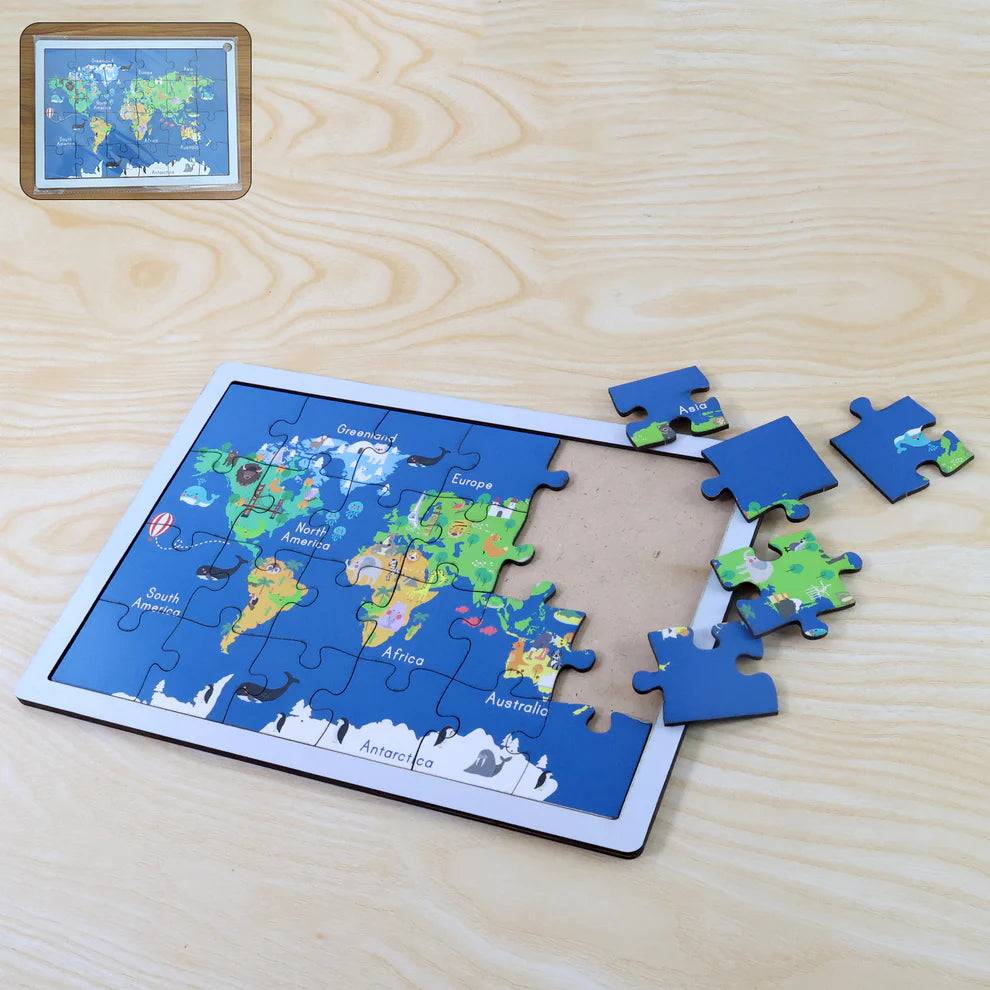 Wooden Puzzle Learning Board