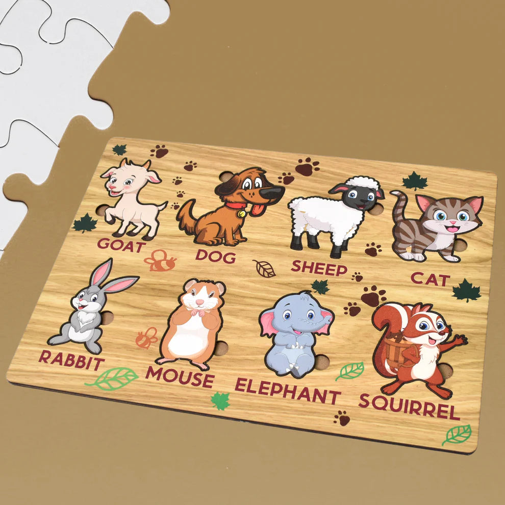 Wooden Puzzle Learning Board