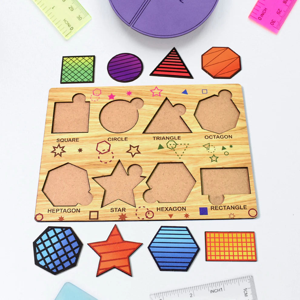 Wooden Puzzle Learning Board