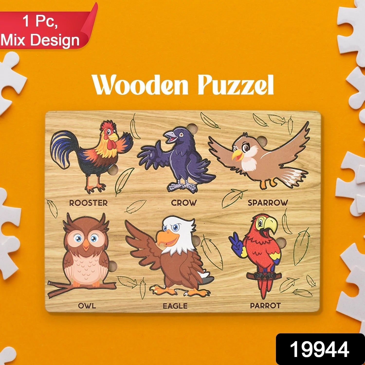 Wooden Puzzle Learning Board