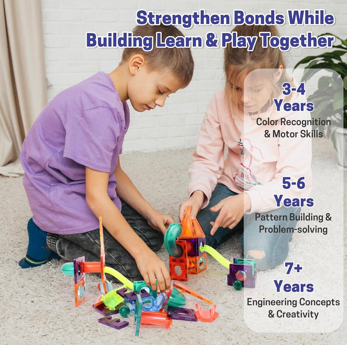 Magnetic Marble Building Set