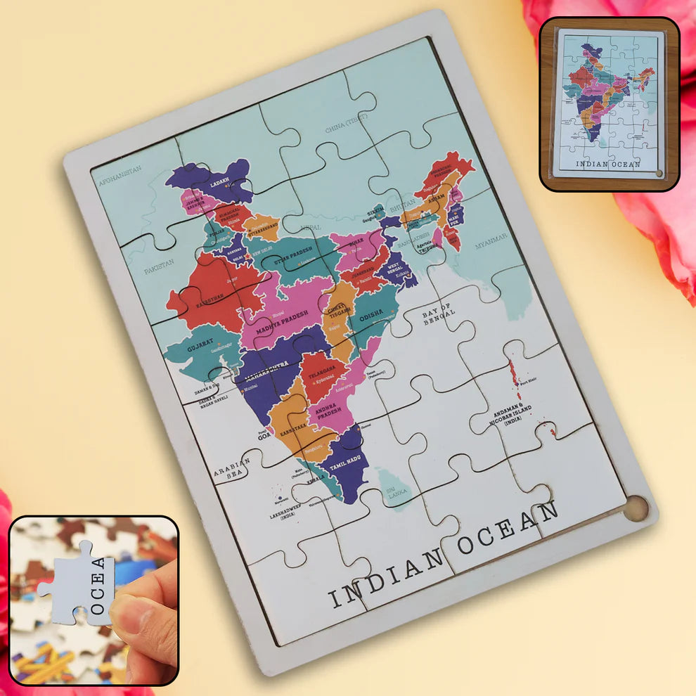 Wooden Puzzle Learning Board