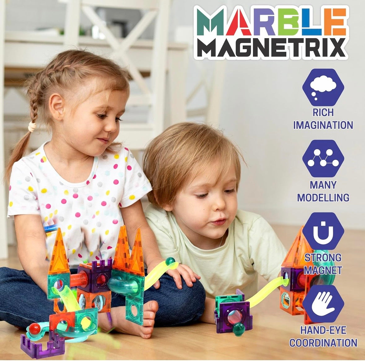 Magnetic Marble Building Set