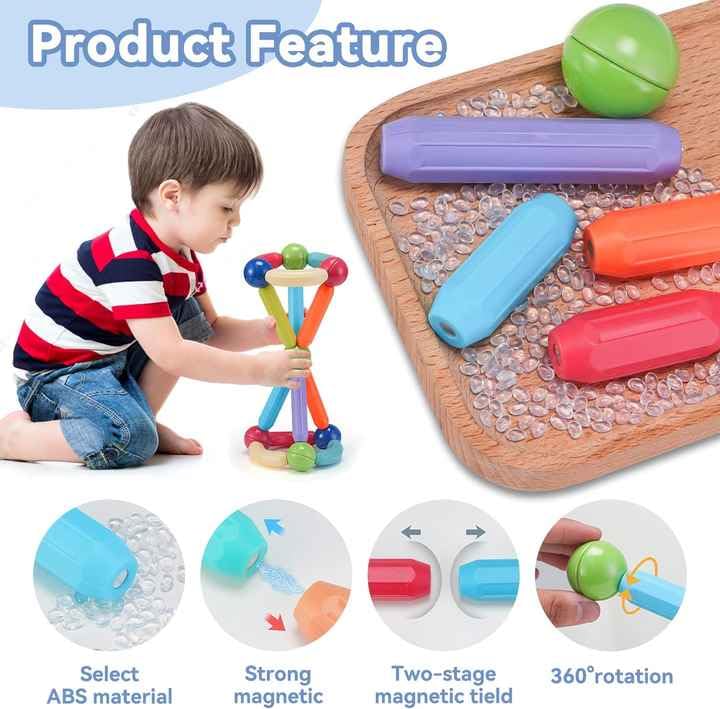 Magnetic Building Sticks and Balls Set