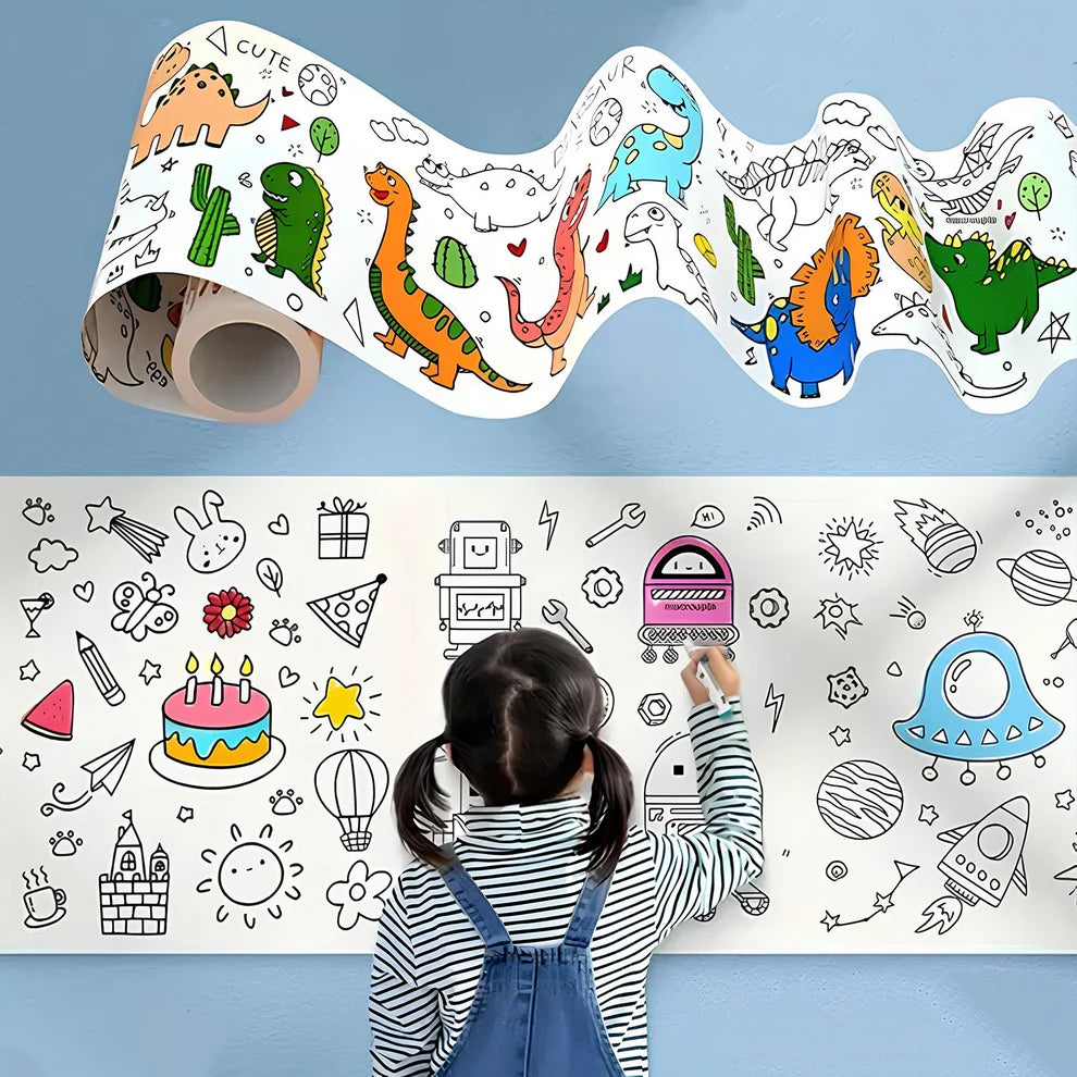 Educational Coloring Roll