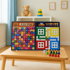 Wooden Ludo, Snakes & Ladders