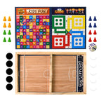 Wooden Ludo, Snakes & Ladders
