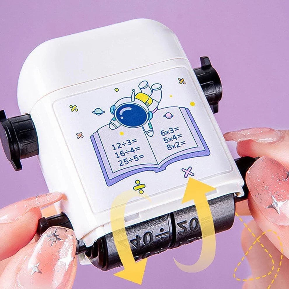 Automatic Math Problem Rolling Stamp