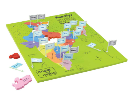 Mapology India with State Capitals