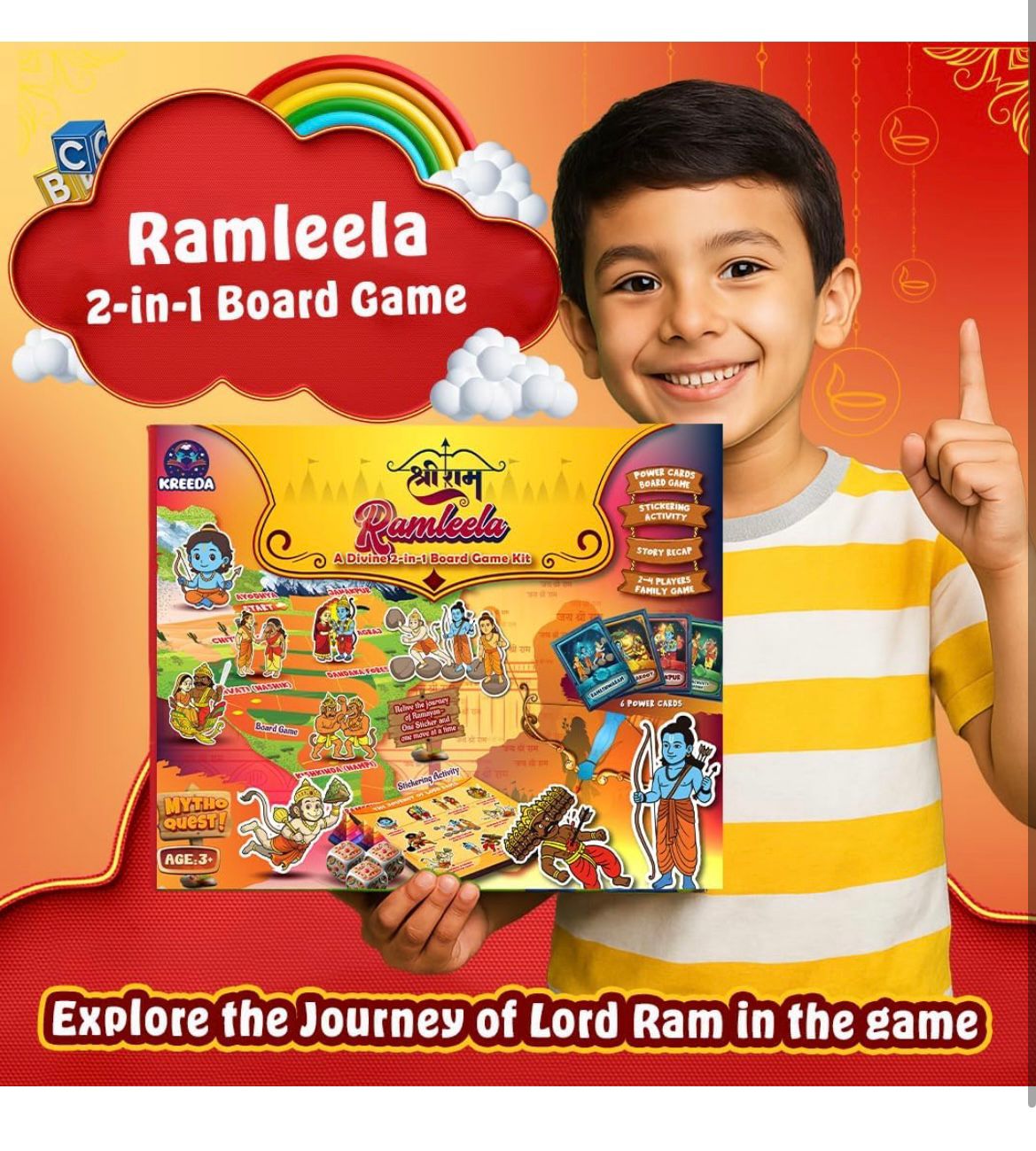 Ramleela 2-in-1 Board game